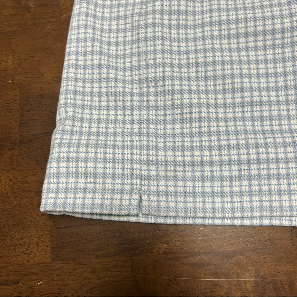 Brandy Melville Light Blue Plaid mini skirt - Picture 5 of 10